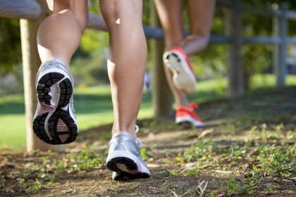 Two Woman Running