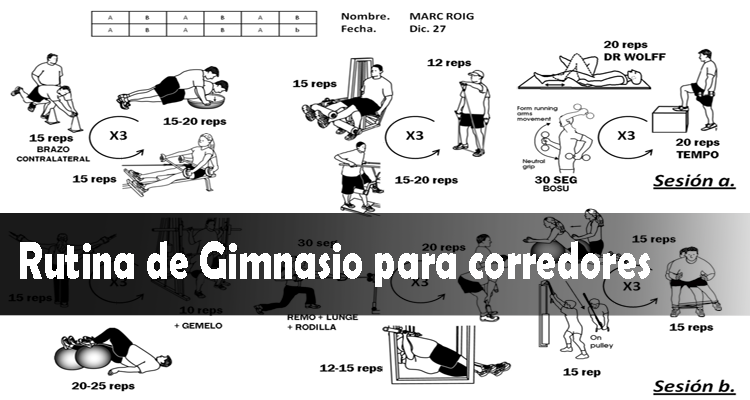 Ejercicios de gimnasio para corredores