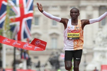 Kipchoge en la maratón de Londres