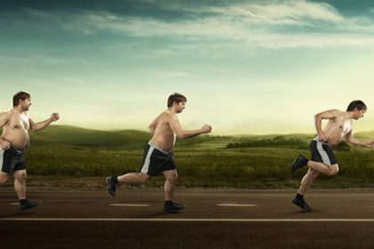 Running man at first full in the end of thin