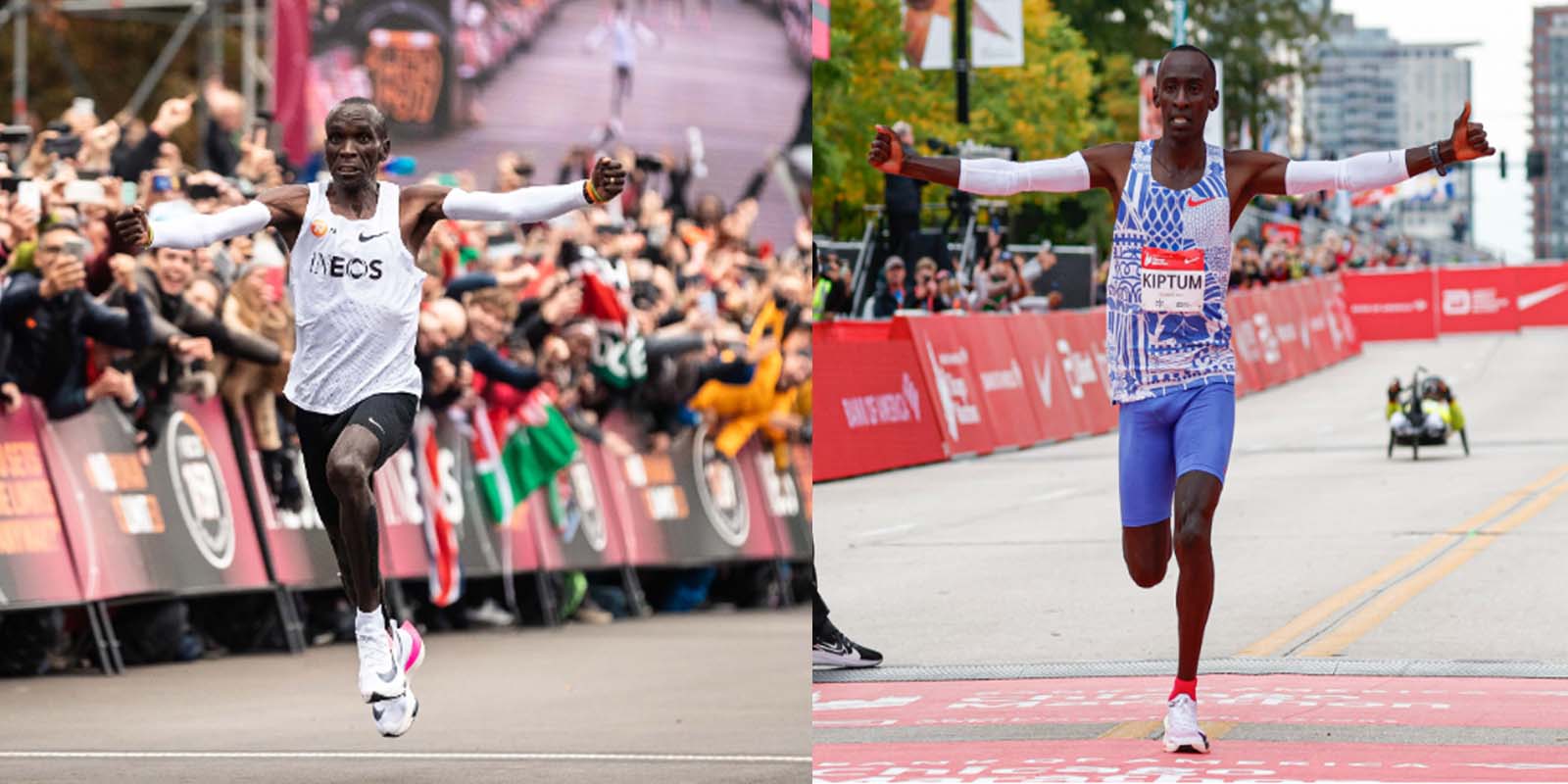 abla comparativa Kipchoge vs Kiptum